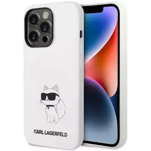 Tok Karl Lagerfeld iPhone 14 Pro Max 6, 7" hardcase white Silicone Choupette MagSafe (KLHMP14XSNCHBCH) kép