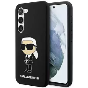 Tok Karl Lagerfeld Samsung Galaxy S23+ hardcase black Silicone Ikonik (KLHCS23MSNIKBCK) kép