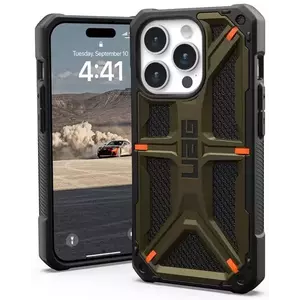 Tok UAG Monarch, kevlar element green - iPhone 15 Pro (11427811397B) kép