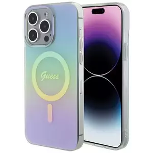 Tok Guess GUHMP15LHITSQ iPhone 15 Pro 6.1" turquoise hardcase IML Iridescent MagSafe (GUHMP15LHITSQ) kép