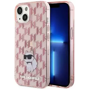 Tok Karl Lagerfeld KLHCP15SHNCMKLP iPhone 15 6.1" pink hardcase Monogram Choupette (KLHCP15SHNCMKLP) kép