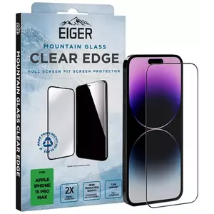 TEMPERED KIJELZŐVÉDŐ FÓLIA Eiger Mountain Glass CLEAR for Apple iPhone 15 / 15 Pro in Clear kép