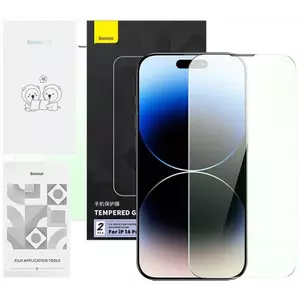 TEMPERED KIJELZŐVÉDŐ FÓLIA Privacy Protection Tempered Glass Baseus Crystal Series iPhone 14 Pro kép