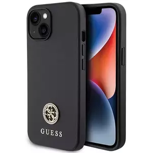 Tok Guess GUHCP15MPS4DGPK iPhone 15 Plus 6.7" black hardcase Strass Metal Logo (GUHCP15MPS4DGPK) kép