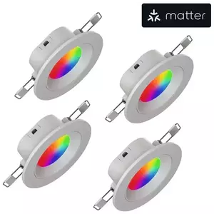 Nanoleaf Essentials Matter Smart Recessed Downlight 4 Pack (NF080D02-4W3) kép