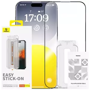 TEMPERED KIJELZŐVÉDŐ FÓLIA Baseus Privacy Protection Tempered Glass Sapphire iPhone 15 ProMax kép