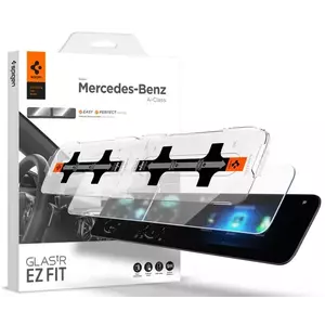 TEMPERED KIJELZŐVÉDŐ FÓLIA Spigen Mercedes Benz EZ Fit Anti Glare Screen Protector (A-Class(2021/2020)) (Left 1P+Right 1P) (AGL03630) kép