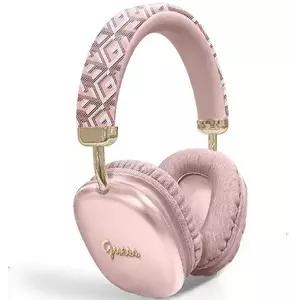 Fejhallgató Guess Bluetooth on-ear headphones GUBHK1GCTCSP pink Gcube Metallic Script Logo (GUBHK1GCTCSP) kép