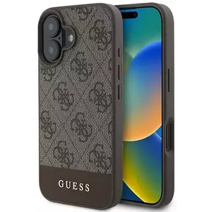 Tok Guess GUHCP16MG4GLBR iPhone 16 Plus 6.7" brown hardcase 4G Bottom Stripe (GUHCP16MG4GLBR) kép