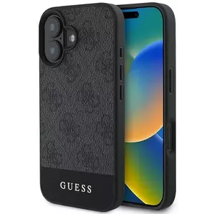 Tok Guess GUHCP16MG4GLGR iPhone 16 Plus 6.7" gray hardcase 4G Bottom Stripe (GUHCP16MG4GLGR) kép