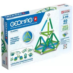 Egy játék GEOMAG Classic Recycled Magnetic Blocks 60 Pieces GEO-272 kép