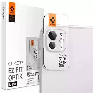 TEMPERED KIJELZŐVÉDŐ FÓLIA Spigen Glass tR EZ Fit Optik Metal 1 Pack, silver - iPad Pro 13" 2024 / iPad Pro 11" 2024 (AGL07796) kép