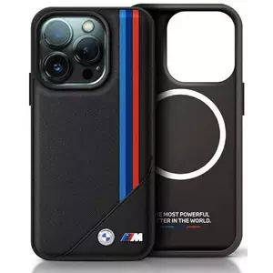 Tok BMW BMHMP16L23PUTRK iPhone 16 Pro 6.3" black hardcase M Meshed Tricolor Stripes MagSafe (BMHMP16L23PUTRK) kép