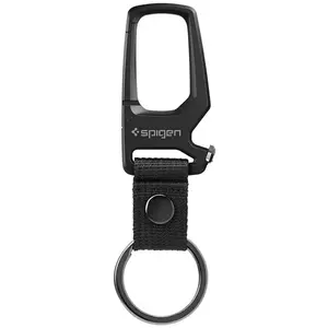 Spigen Carabiner With KeyRing 1 Pack, black (AHP06961) kép