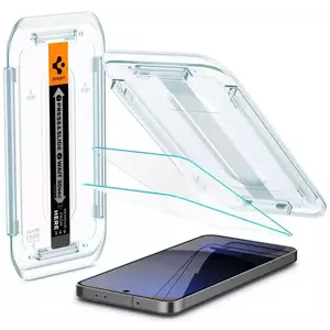 TEMPERED KIJELZŐVÉDŐ FÓLIA Spigen Glass tR EZ Fit 2 Pack, transparency - Samsung Galaxy S24 FE (AGL08729) kép