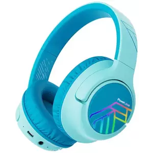 Fejhallgató PowerLocus Bobo wireless headphones for kids (blue) kép