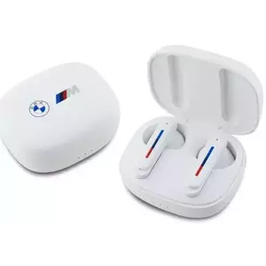 Fejhallgató BMW Bluetooth Headphones BMBEMIATP20LOH TWS + Docking Station White Printed Logos (BMBEMIATP20LOH) kép