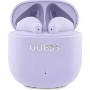 Fejhallgató Guess Bluetooth headphones GUTWSJ14ESGU TWS + docking station purple Printed Classic Logo (GUTWSJ14ESGU) kép