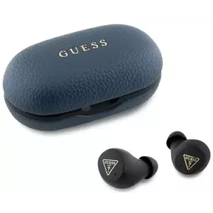 Fejhallgató Guess Bluetooth Headphones GUTWSPGTSPSB TWS + Docking Station Blue Grained Classic Logo (GUTWSPGTSPSB) kép