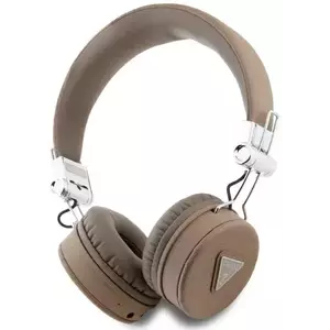 Fejhallgató Guess Bluetooth on-ear headphones ENC GUBH70PGTSPSW brown Grained Classic Round Shape (GUBH70PGTSPSW) kép