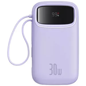 Töltő Baseus QPow 2 20000mAh 30W 2xUSB-C powerbank (purple) kép