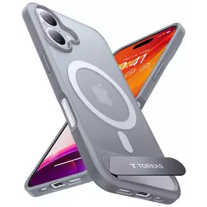 Tok Torras Pstand Series case for iPhone 16 Plus (Titanium gray) kép