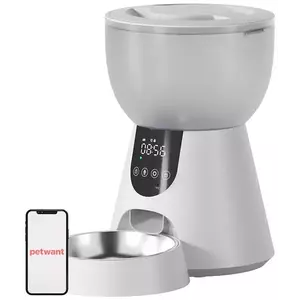 Petwant F17 LED automatic food dispenser + W8 drinker kép