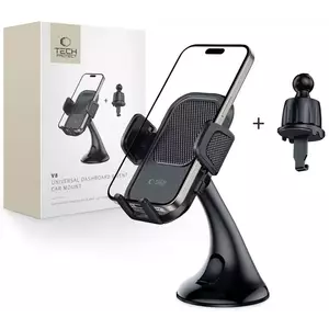 Tartó TECH-PROTECT V8 UNIVERSAL DASHBOARD & VENT CAR MOUNT BLACK (5906302371372) kép