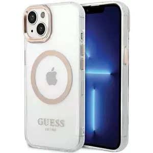 Tok Guess GUHMP15MHTRMD iPhone 15 Plus 6.7" gold hard case Metal Outline Magsafe (GUHMP15MHTRMD) kép