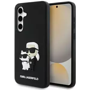 Tok Karl Lagerfeld KLHCS24FE3DRKCNK S24 FE S721 black hardcase 3D Rubber Karl&Choupette (KLHCS24FE3DRKCNK) kép