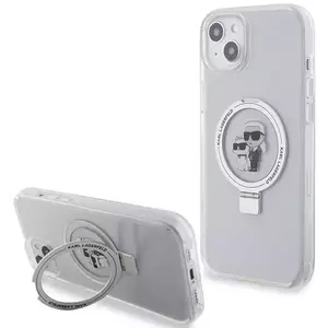 Tok Karl Lagerfeld KLHMP15MHMRSKCH iPhone 15 Plus 6.7" white hardcase Ring Stand Karl&Choupettte MagSafe (KLHMP15MHMRSKCH) kép