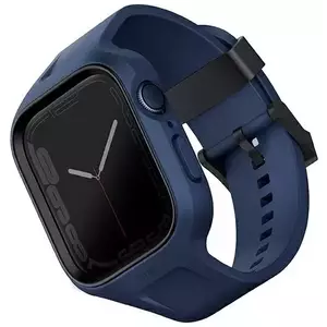 Tok UNIQ Monos 2in1 Apple Watch Strap + Case Series 4/5/6/7/8/9/SE/SE2 44/45mm. blue/marine blue (UNIQ-45MM-MONOSBLU) kép