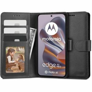 Tech-Protect Wallet könyv tok Motorola Edge 50 Neo, fekete kép