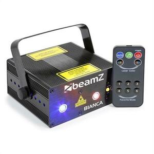 Beamz Bianca dupla lézer, 7 DMX csatorna, 330W RGB, 12 motívum, master/slave kép