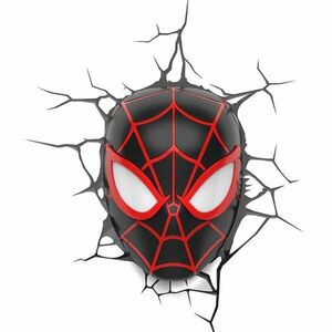 3D LED Light Spider-Man Miles Morales Face 3D (Marvel) kép