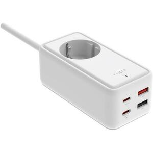 1 Plug + 4 USB 1, 5 m (FIXCS65-1.5-WH) kép