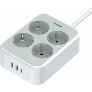 4 Plug + 3 USB 1, 5 m (TS-PS01DE00) kép