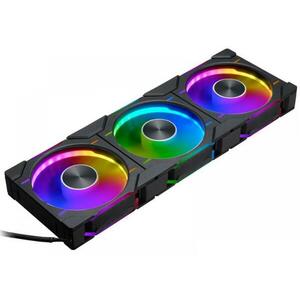 D30 PWM Regular Airflow D-RGB L 120mm Black 3-pack (PH-F120D30_DRGB_PWM_BK01_3P) kép