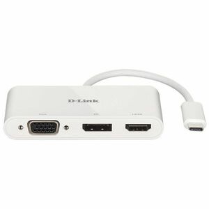 D-Link 3-in-1 USB-C - HDMI, VGA, DisplayPort Adapter (DUB-V310) kép