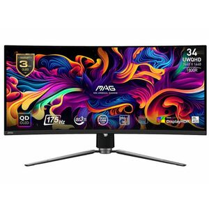 MSI MAG 341CQP QD-OLED 34 UWQHD ívelt Gaming monitor kép