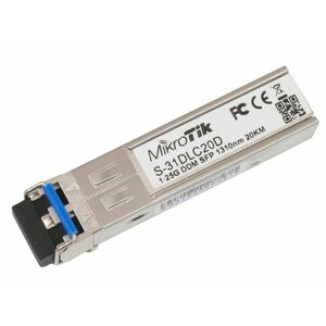 MikroTIK 1.25Gbps Dual LC SFP Modul (S-31DLC20D) kép