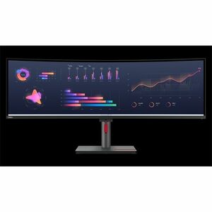 LENOVO ThinkVision P49w-30 49 UW Dual QHD IPS Ívelt Monitor (63DBRAT1EU) kép