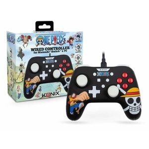 KONIX ONE PIECE mintás Nintendo Switch/PC Vezetékes kontroller (KX-ONE-SW-PAD) Fekete kép