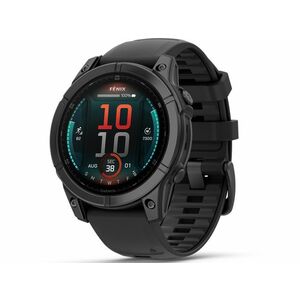 GARMIN fenix E 47 mm sötétszürke, fekete szilikon szíjjal (010-03025-01) kép