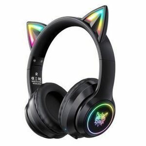 Onikuma B90 vezeték nélküli Gaming headset - fekete - cicafüles kép