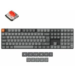 Keychron K5 Max Bluetooth Gateron low-profile MX 2.0 Red mechanikus billentyűzet(K5M-H1-HU) fekete kép