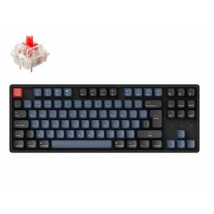 Keychron K8 Pro vezeték nélküli magyar Gateron G Pro Red mechanikus billentyűzet (K8P-J1-HU) fekete-kék kép