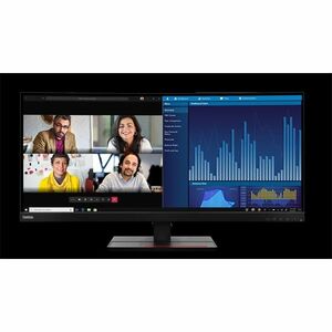 LENOVO ThinkVision P34w-20 34 WQHD IPS Ívelt Monitor (63F2RAT3EU) kép