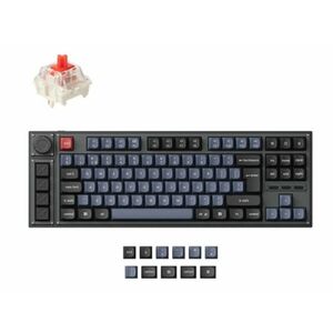 Keychron Lemokey L3 vezeték nélküli angol Gateron Jupiter Red mechanikus billentyűzet (378523) fekete-kék kép