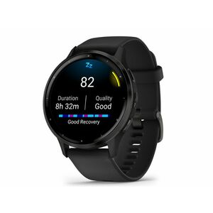 GARMIN Venu 3 okosóra fekete, szilikon szíjjal (505362) kép